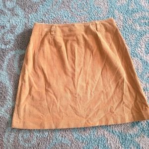 Liz Claiborne LizSports Corduroy Tan Skirt